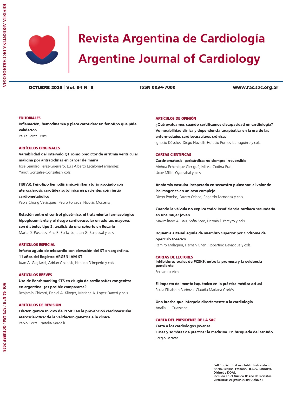 					Ver Rev Argent Cardiol 2026 Vol. 94 Nro. 5
				
