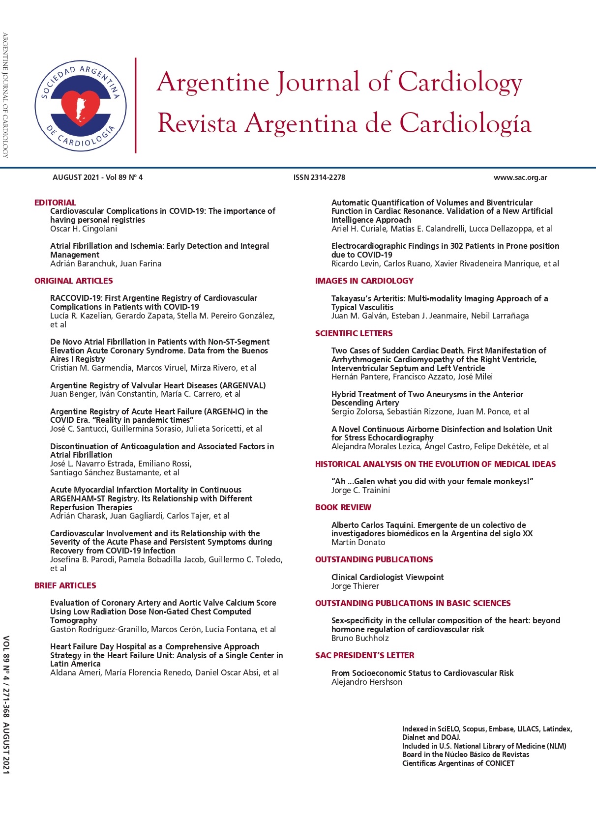 					View Rev Argent Cardiol 2021 Vol. 89 Issue 3
				