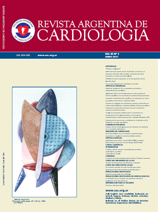 					Ver Rev Argent Cardiol 2017 Vol. 85 Nro. 3
				