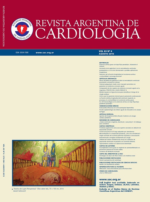 					Ver Rev Argent Cardiol 2015 Vol. 83 Nro. 4
				