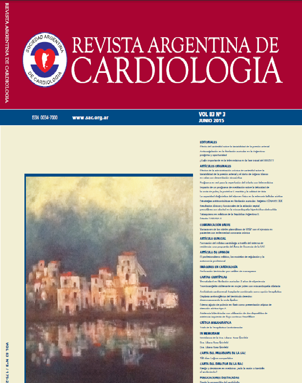 					Ver Rev Argent Cardiol 2015 Vol. 83 Nro. 3
				