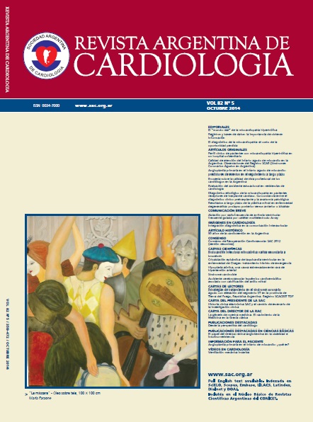 					Ver Rev Argent Cardiol 2014 Vol. 82 Nro. 5
				