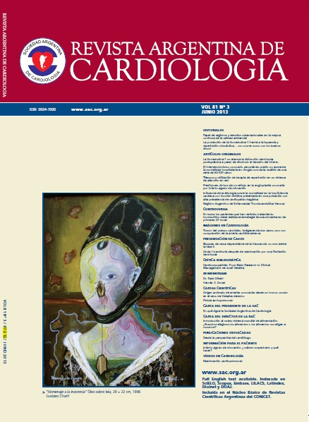 					Ver Rev Argent Cardiol 2013 Vol. 81 Nro. 3
				