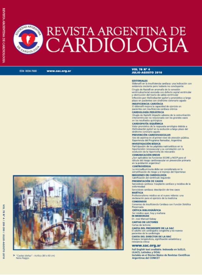 					Ver Rev Argent Cardiol 2010 Vol. 77 Nro. 4
				